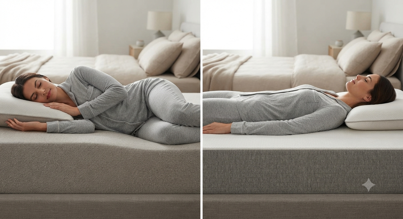 Mối liên hệ giữa tư thế ngủ và độ cứng của nệm